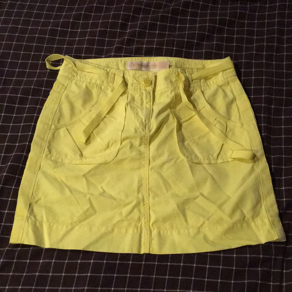 J crew chino skirt size 0